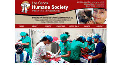 Desktop Screenshot of loscaboshumanesociety.com