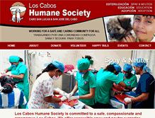 Tablet Screenshot of loscaboshumanesociety.com